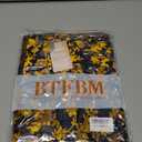 BTFBM Women Spring Dresses 2025 Elegant Wedding Guest Dresses Bodycon Tube Maxi Dress Split Floral Cocktail Dress (XX-Large, Floral Navy Brown)