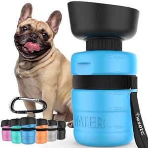 Pet Supplies : lesotc Dog Water Bottle, Portable Water Dispenser with Bowl, Leak Proof Pet Travel Squeeze Bottle, Puppy Essentials Dog Stuff Accessories for Outdoor Walking, Hiking, Camping : Amazon.com