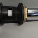 Kingston Brass KB8100MB Trimscape Brass Push Pop-Up Drain with Overflow, 7-13/16" Length, Matte Black