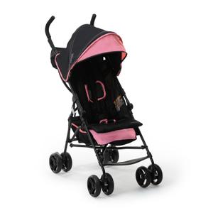 Ingenuity 3D Mini Convenience Stroller Lightweight Stroller with Compact Fold, Multi-Position Recline, Canopy with Pop Out Sun Visor and More Umbrella Stroller for Travel, Pink