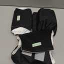 wegreeco Washable Dog Diapers - Washable Male Dog Belly Wrap - Pack of 3 - (Black,Medium)