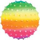 Fun Express 5" Rainbow Spike Balls – Vibrant Educational Toys for Kids Ideal for Sensory Play – Learning Activities Hand-Eye Coordination and Motor Skill Development – Assorted Colors – 12 Pieces
