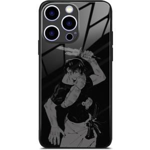 Sorcerer Killer Anime Glass Case for iPhone 15 Plus, Glossy Manga Cover