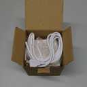 Digital Alarm Clock, with Wooden Electronic LED Time Display, 3 Alarm, 2.5-inch Cubic Small Mini Wood Made Electric Clocks for Bedroom, Bedside, Desk, White