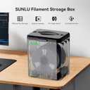 SUNLU Filament Storage Box - 2 Spool Filament Dry Box for 3D Printer Filament Sealing and Protection, SP2 Dryer Box with PTFE Tube, Compatible with PLA, PETG, ABS, TPU, PA Nylon, PVB 1.75mm 2.85mm