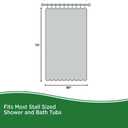 60x74 Inch Plastic Shower Curtain, Clear 8G Heavy Duty Waterproof 74 Inch Shower Curtain Liner Long with 3 Magnets and 10 Rustproof Grommets 60 x 74