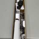 EaseLife 24" Bi-Folding Sliding Barn Door Hardware Track Kit for Closet,Side Mount,Heavy Duty,Slide Smoothly Quietly,Easy Install,Black,No Door (Track Length 28" for Double 12" Wide Door)