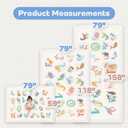 1.3" Thick Educational Baby Floor Play Mat 79x158, Basic Padded Memory Foam Kids Mat, Extra Large Non-Slip Plush Playmat for Nursery Playroom Classroom (ABC Animal)