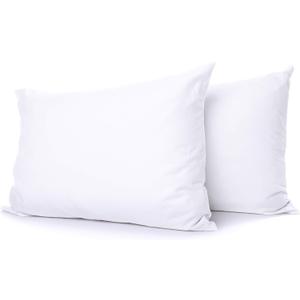 Cotton Delight Queen Pillow, White, 100% Natural Cotton 