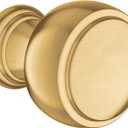Moen Weymouth Brushed Gold 1.32" Brass Cabinet or Drawer Knob, YB8405BG