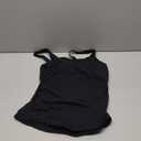 Aqua Eve Tankini Tops for Women Swimwear Top Only Tummy Control Bathing Suit Top No Bottom (X-Small, Black)