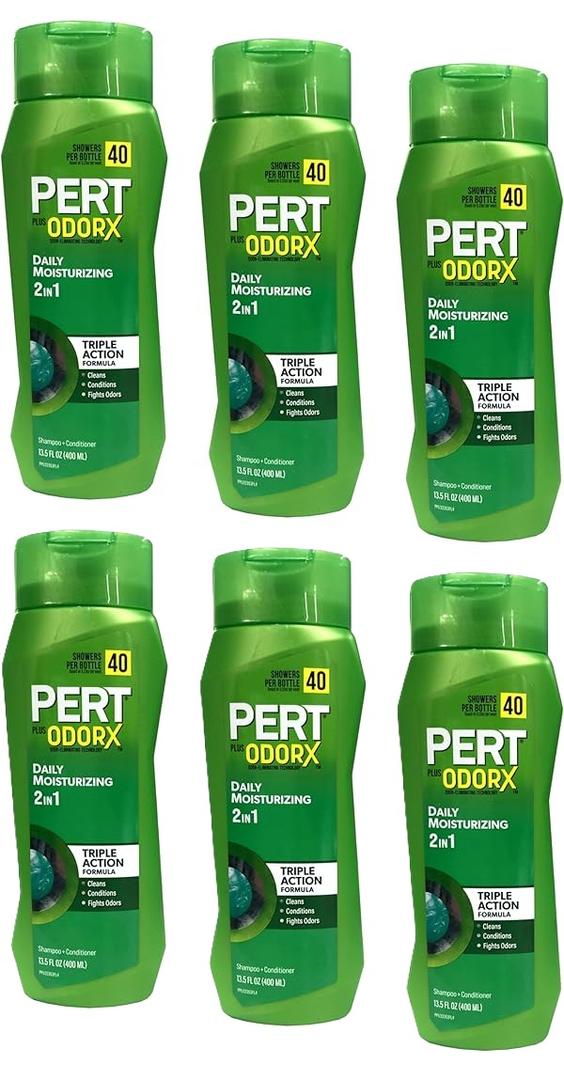 PERT 2in1 Classic Clean Shampoo and Conditioner 13.5oz (6 Pack)