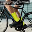 5 Pairs Athletic Running Socks, Mens Womens Compression Sport Crew Socks for Cycling, Climbing, Hiking Workout, Gym, Cushioned Comfort Non-Slip Performance Socks-Moisture Wicking Breathable Quick-Dry