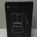 Coffee Gator 9 Cup Moka Pot, 15oz Stovetop Espresso Maker for Italian Coffee, Transparent Glass & Stainless Steel Design, Silver, 450ml