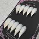 Handmade Cat Claw Press on Nails Medium Curved Stiletto Fake Nails, Reusable Cat Claw Nail Tips, Unique Eagle Claw Acrylic Nails for Women Girls Daily Cosplay Party Nail Art(M)