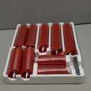 Flameless Flickering Battery Operated Candles 9PACK Real Wax Pillar LED Candles with 10-Key Remote Control and 24 Hours Timer for Wedding, Party, Home Decoration (Red)