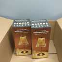 Liliful 2 Pcs Cordless Table Lamp LED Touch, Gold, Rose Style