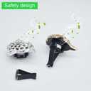 2 Pcs Bling Leopard Air Vent Clips, Crystal Car Air Fresheners Vent Clips Diffuser Vent Clip Rhinestone Leopard Decoration Car Interior Decor Bling Accessories for Women (Silver)