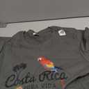 Costa Rica Parrot Macaw Vintage Pride Costa Rican Souvenir T-Shirt, Gray, Small
