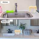 2 x Diatomite Sponge Holder for Kitchen Sink - Kitchen Sink Sponge Holder That Absorbs Moisture Quickly, Diatomite Stone Sink Tray, Absorbent Sink Stone Drying Sponge Rack (Beige)