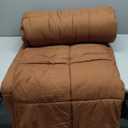 Cosybay Down Alternative Comforter (Burnt Orange, King) - All Season Soft Quilted King Size Bed Comforter - Duvet Insert with Corner Tabs - Winter Summer Warm Fluffy, 104x96 inches