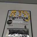 DOK TigerToes Premium Non-Slip Dog Socks for Hardwood Floors - Extra-Thick Grip That Works Even When Twisted - Prevents Licking, Slipping, and Great for Dog Paw Protection (X-Large) (Classic Grey)