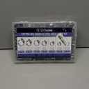 Hose Clamp- Qibaok 120 PCS Stainless Steel Hose Clamps Assortment Kit 1/4''1-1/2'' Worm Gear Clamps for Fuel Line, Plumbing, Automotive, Mechanical Applications, Pipe, Tube, Radiator, Garden