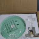 Mid Century Ceiling Light Fixture - Milk Glass Shade, Gold Modern Flush Mount Lamp for Hallway, Dining Room, Kitchen