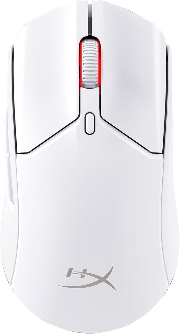 HyperX Pulsefire Haste 2  Wireless Gaming Mouse- Ultra Lightweight, 61g, 100 Hour Battery Life, Dual Wireless Connectivity, Precision Sensor - White