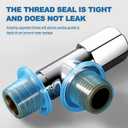 2 x Universal Faucet Leak Proof Sealing Gasket in Silicone Material,Water Pipe Silicone Rubber Hose Gasket Washers, Outdoor Faucet Repair Kit 50Pcs-White