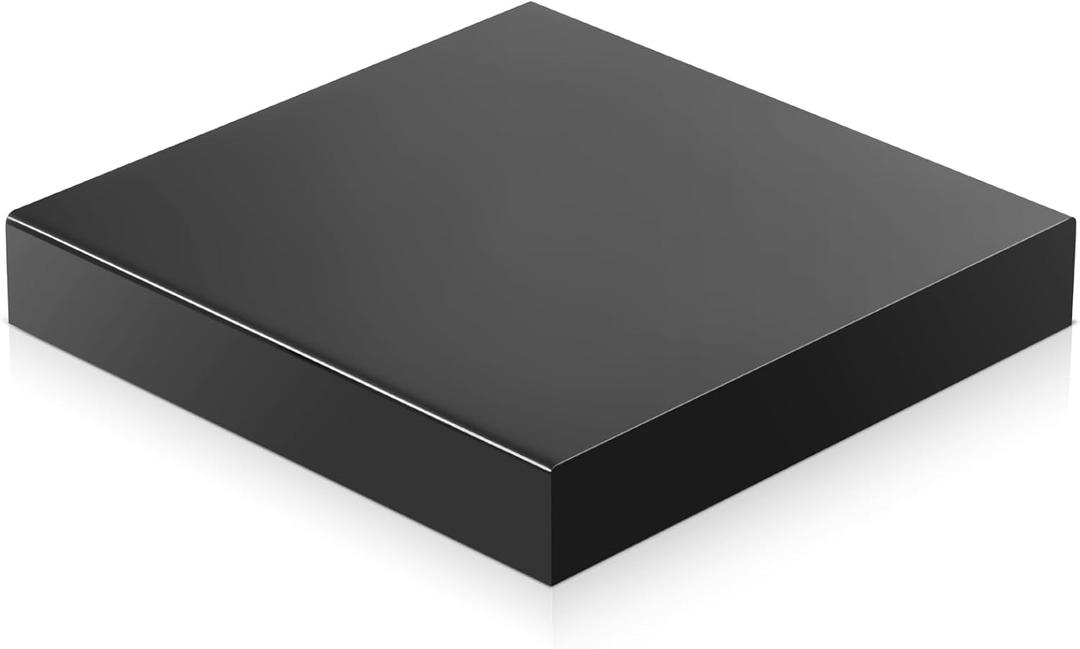 Chunful Black Acrylic Display Box Riser Trophy Base Acrylic Pedestal Stand Block Versatile Trophy Diorama Base and Storage for Photography Props Home Office Decor Showing(12" L X 12" W X 2" H)