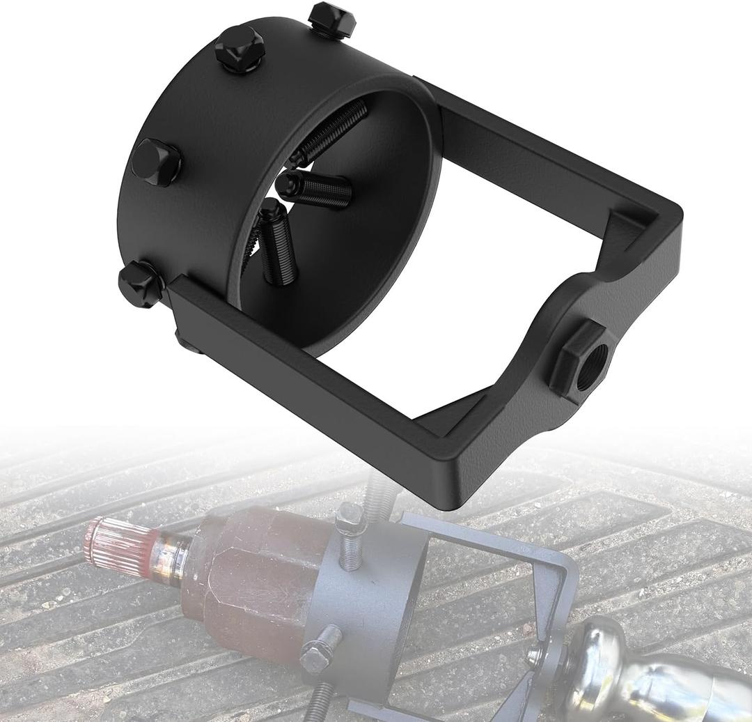 Heavy-Duty ATV/UTV CV Axle Removal Tool, 95mm OD CV Axle Puller Tool with Powder-Coated Surface, Axle Puller with Reinforced Gussets for ATVs/UTVs, Fits 5/8"-18 Slide Hammers (Not Included)