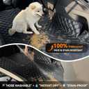 Heavy-Duty Leather SUV Cargo Liner for Fold Down Split Seats, Armrest Pass-Through Compatible, Pet-Friendly, Ideal for Dogs