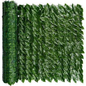 iCover Artificial Ivy Privacy Screen for Fence, 39x118in Strengthened Joint Prevent Leaves Falling Off, Faux Hedge Panels Greenery Vines, Decorative Fences for Outdoor, Garden (39*118in, Green Vines)