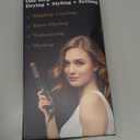 Round Hair Blow Dryer Brush - 1.2 Inch Ceramic Barrel Hair Dryer Brush for Short/Middle Hair, One Step Drying, Volumizing, Straightening and Styling, Negative Ionic Dryer Brush (Black-Golden, 1.2)