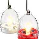 4 x Solar Lantern Candle Tea Lights - 2Pcs Outdoor Candle Lamp FLameless Flicker, LED Candles Light Solar Powered Lanterns Home Decor for Patio Garden Camping Party