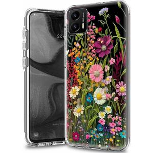 for Motorola Moto G Stylus 5G 2023 Clear Case with Wildflowers Pattern for Women Men Dual Layer Hybrid Soft TPU Hard PC Shockproof Protection Case Cover for Motorola G Stylus 5G 2023