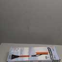 EcoNour 27" Car Snow Brush and Ice Scrapers for Car Windshield (2 Pack) | Scratch Free Bristle Head Snow Brush & Tough Window Snow Scraper with Aluminium Body | Snow Removal Winter Car Accessories (Blue & Orange)