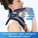 Velpeau Neck Brace for Neck Pain and Support, Soft Cotton Pads, Cervical Collar Restricting Cervical Motion, Relieves Discomfort and Spine Pressure (Foam Padded Neck Brace, One Size)