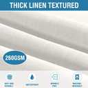 H.VERSAILTEX Linen Textured Table Cloths Rectangle 60 x 120 Inch Premium Solid Tablecloth Spill-Proof Waterproof Table Cover for Dining Buffet Feature Extra Soft and Thick Fabric Wrinkle Free, Ivory