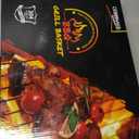 Grill Basket Extra Large, SUS304 Stainless Steel, Portable Folding BBQ Camping Grilling Rack for Fish, Vegetables, Shrimp, Barbeque Griller Cooking Accessories, Grilling Gifts for Men, Dad