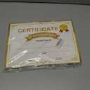 Certificate of Achievement Awards 30 Pcs Gold Award Certificates of Completion Paper Awards Certificate 8.5x11 Inch Graduation Diploma Achievements for Students Teachers School Supplies