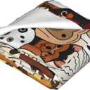 Kids Cute Dogs Puppies Print Cartoon Throw Blanket for Boys and Girls 60"X50" Blanket with Dogs on It Suitable for All Season