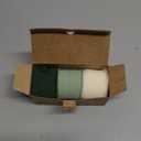 Ribbli Green Chiffon Ribbon1.5 inch x 30 Yard Handmade Silk Ribbon for Wrapping,Ivory Sage Forest Green Fringe Chiffon Ribbon for Wedding Invitations, Bridal Bouquets, Flower Arrangement Decoration