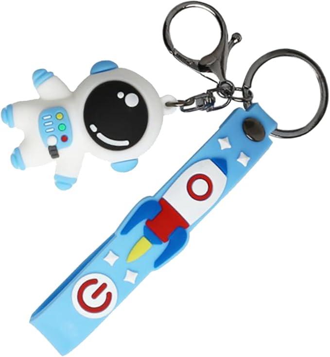 CALLARON 1 Set 2pcs Astronaut Keychain Car Key Pendant Metal Car Keychain Bag Keychains Pendant Mens Wallet Key