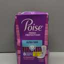 Poise Ultra Thin Incontinence Pads & Postpartum Pads for Bladder Leaks, 6 Drop Ultimate Absorbency, Long Length, 26 Count