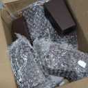 TURSTIN Set of 8 Furniture Legs 4 Inch Square Solid Wood Couch Legs Replacement Sofa Legs Mid Century Furniture Feet for Armchair Bed Dresser Cabinet Include Installation Hardware, Brown