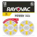 Rayovac Size 10 Hearing Aid Batteries (12 Pack)