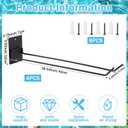 4 Pcs Pool Float Storage Holder, 15.4 Inch Wall Mount Pool Float Organizer Rack with Hangers Metal Adjustable Pool Float Towel Holder for Swimming Ring, Towel, Tools Outdoor Storage