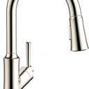 Hansgrohe 4793830 Joleena 1.75 GPM 2-Spray Pull-Down HighArc Kitchen Faucet, 15.8-Inches Tall, Polished Nickel